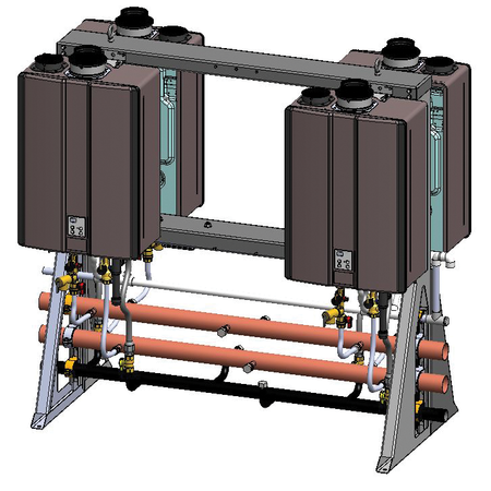 RINNAI 4-Unit Free Standing Rack
(On 6-Unit Frame) TRS46IN